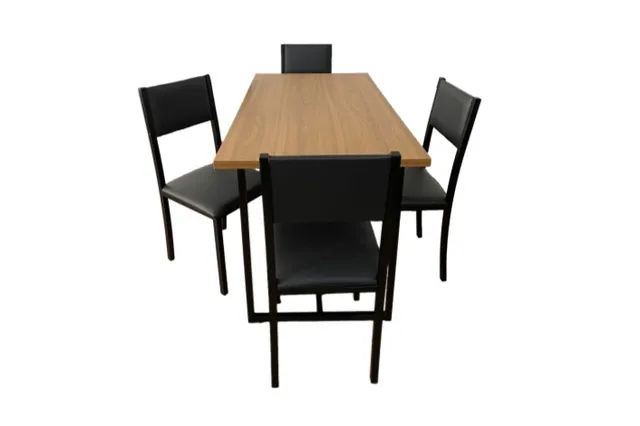 Mesa de Jantar 4 Lugares Estilo Industrial r7