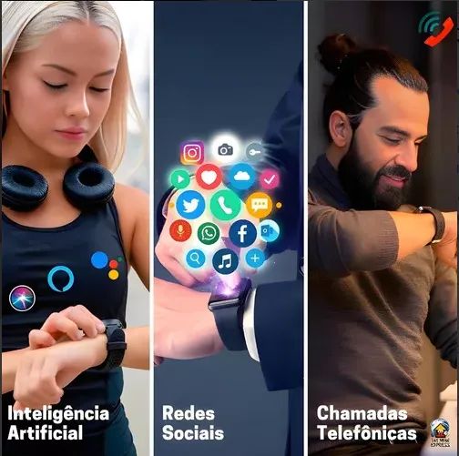 Smartwatch Hw9 Pro Max Com 3 Pulseiras de BRINDE Tela Amoled - Foto 4