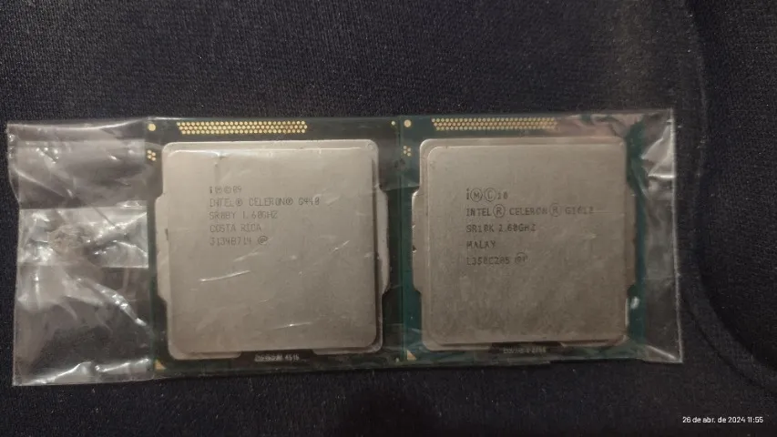 02 Processadores Intel Celeron: Lga 1155 G1610 2.60ghz 2mb e G440 1.60GHz socket 1155