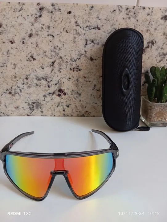 Óculos de Sol Máscara Oakley Latch panel Prizm  - Foto 2