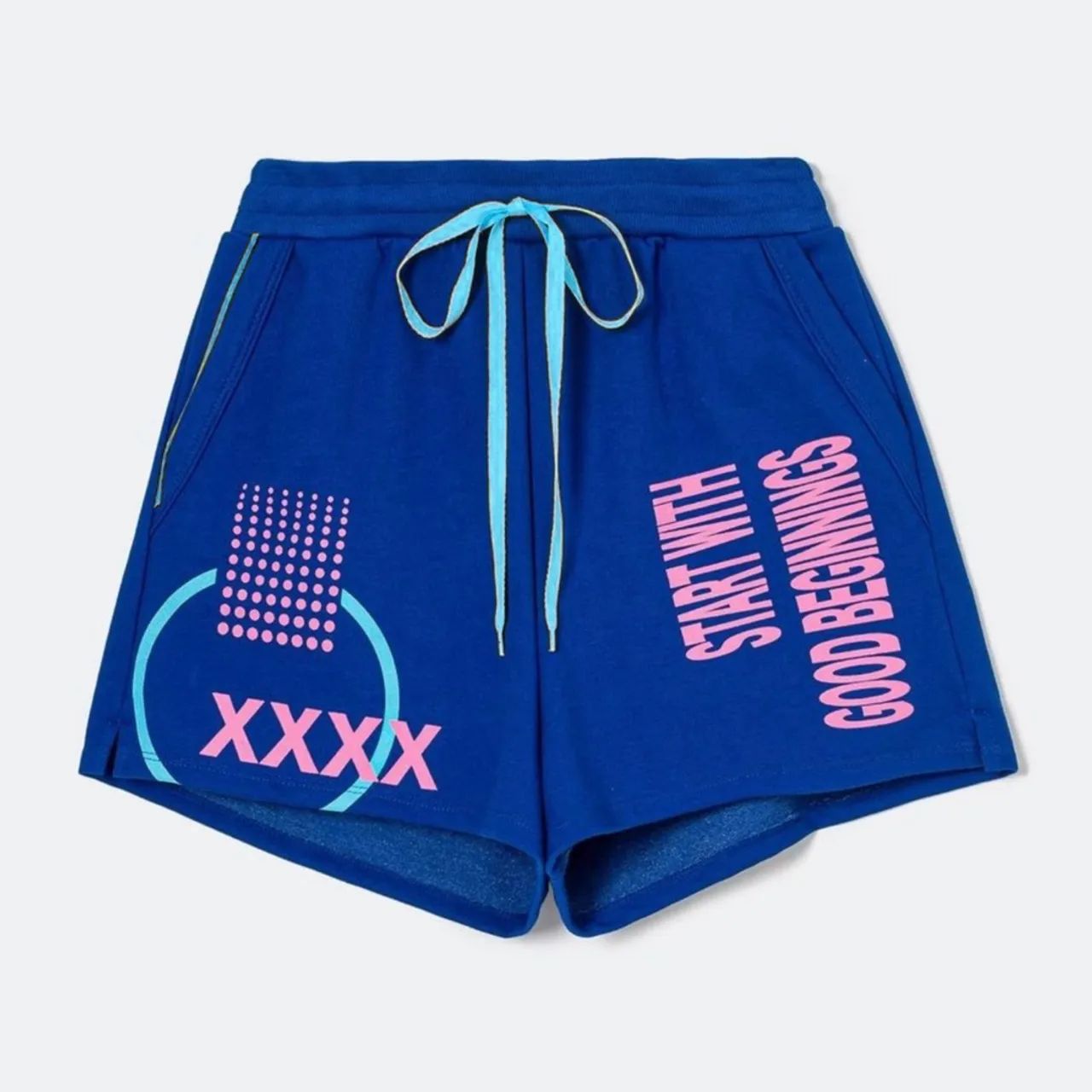 Shorts Moletom Azul Royal