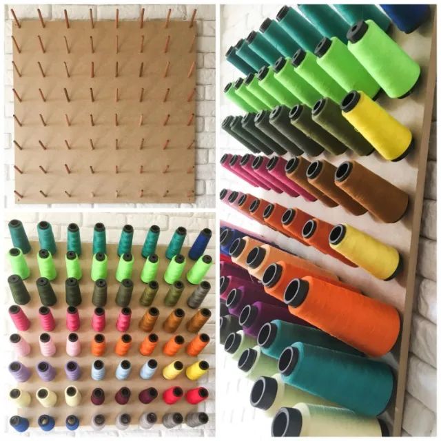 Suporte para fios de reta, overlck e bordadeira