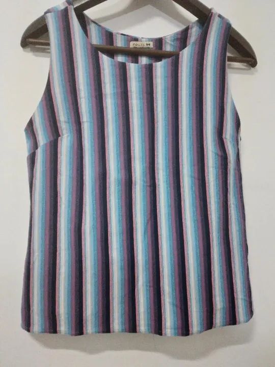 Blusa listrada Folic. Nova.
