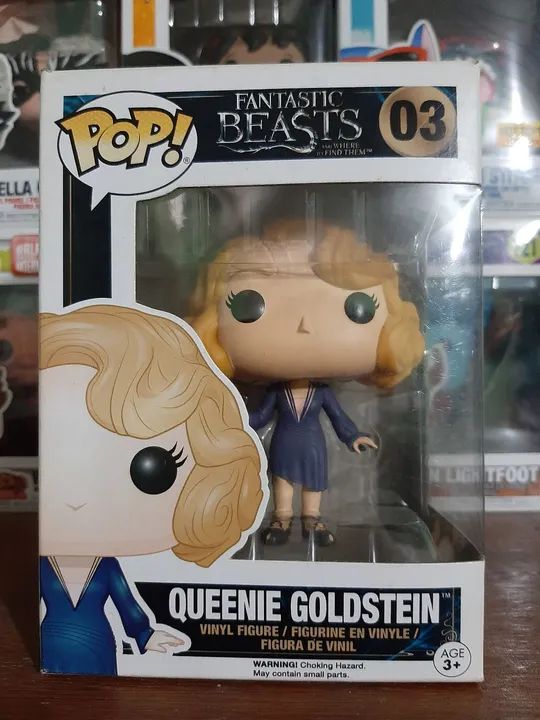 Funko POP 03 Queenie Goldstein Animais Fantásticos - Harry Potter - com detalhes