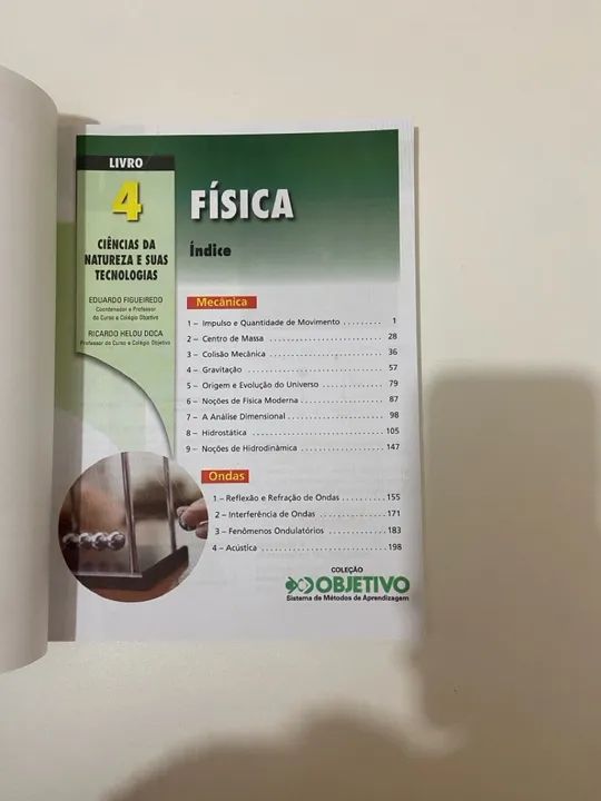 livros de física volumes 3 e 4 colégio objetivo - Foto 3