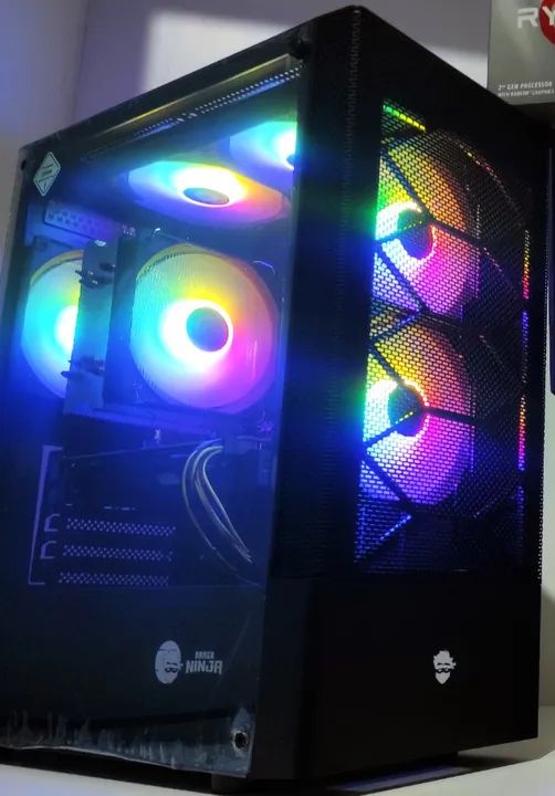 Pc Gamer Ninja Amd Ryzen 5 5500 ou i5-12ª + RTX 3060 12GB - Foto 4
