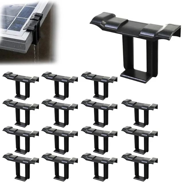  16pcs Painel Solar Clipes De Drenagem De Água Módulos 35mm Fotovoltaico - Foto 2