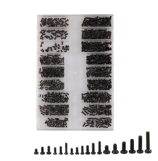 Kit de 500 Parafusos para Reparo de PC Computador Notebook Laptop Celulares Eletrônicos