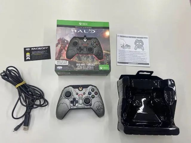 Controle Oficial Xbox Pdp Halowars Banished Com Fio Na Caixa