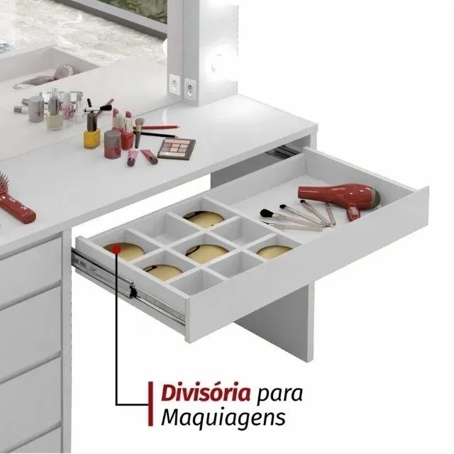 Penteadeira Camarin com LED e Espelho. São Produtos Novos Direto da Fábrica P/Sua Casa! - Foto 6