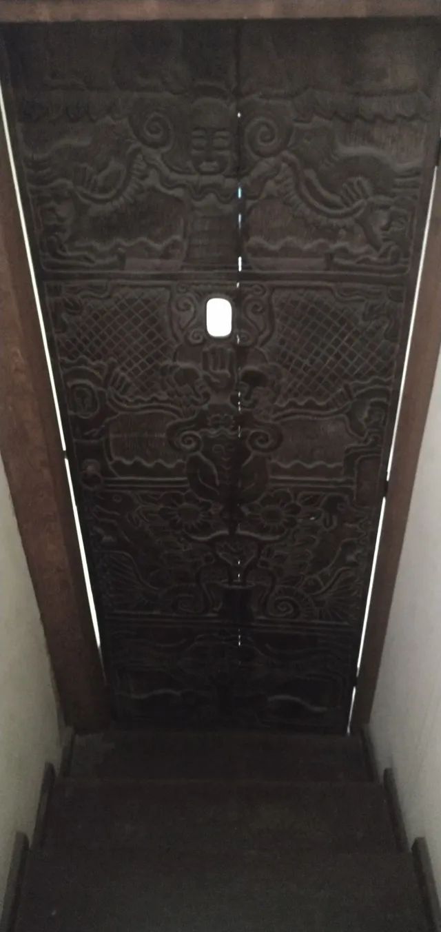 Porta entalhada Madeira maciça fazenda de Olinda de 1970 - Foto 6