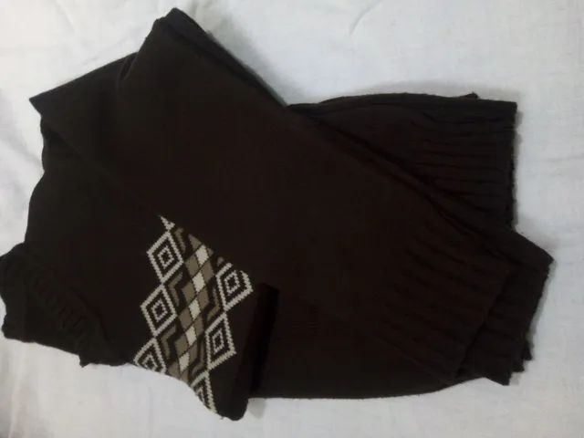 Blusa de lã marron , lã grossa, em perfeito estado Nova  - Foto 5