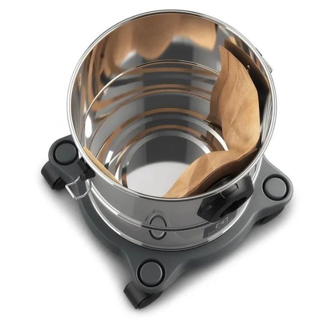Aspirador Pó Água função sopro compacto inox 1500w 12l total 8,5l protetor térmico  - Foto 4
