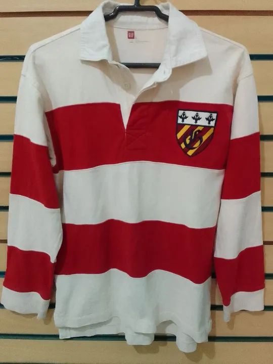 Camiseta Polo listrada Gap Infantil. - Foto 5