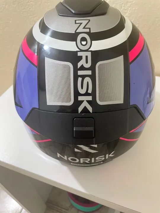 Capacete Moto Norisk - Roxo Rosa - Foto 6