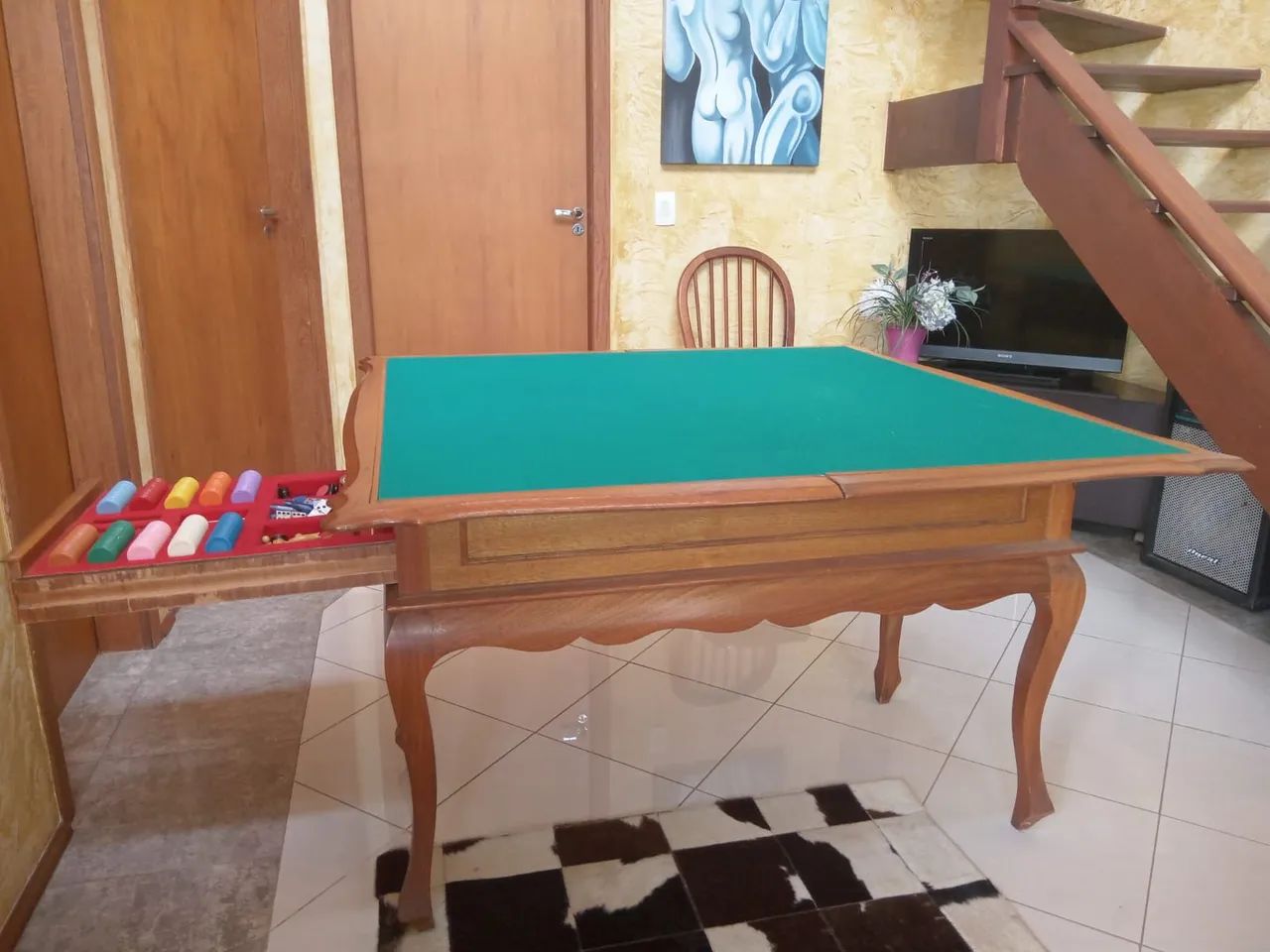 Aparador e mesa de jogos com roleta  - Foto 5