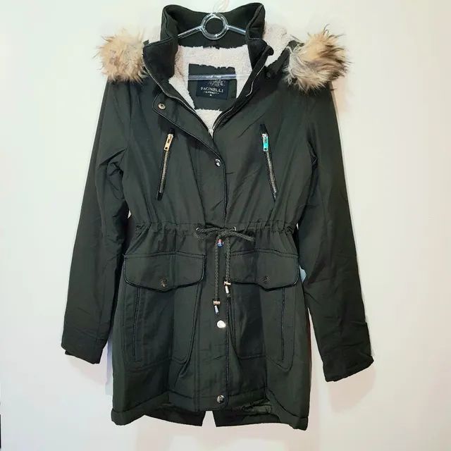 Casaco parka verde tch inverno amaro zara facinelli Roupas