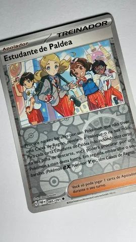 Destinos de Paldea lote 3 cards - Noêmia (082/091) Artazon (076/091) Estudante de Paldea
