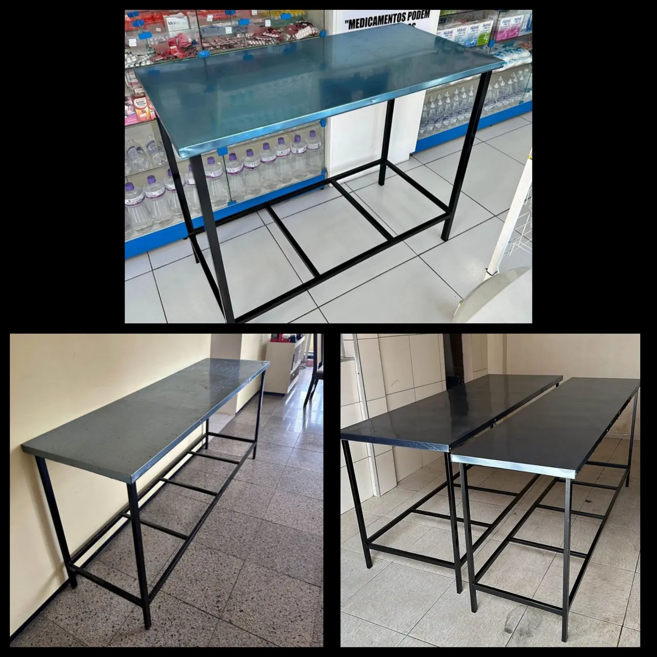 Mesas no inox entrego (peça já)