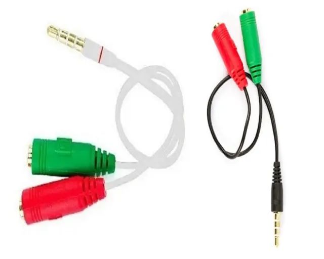 Cabo Headset para Fone, 2 P2 Fêmea para 1 P2 Macho - COD 99 - Foto 4