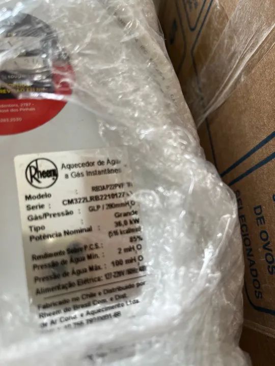 Aquecedor Rheem de passagem  22 lts - Foto 3