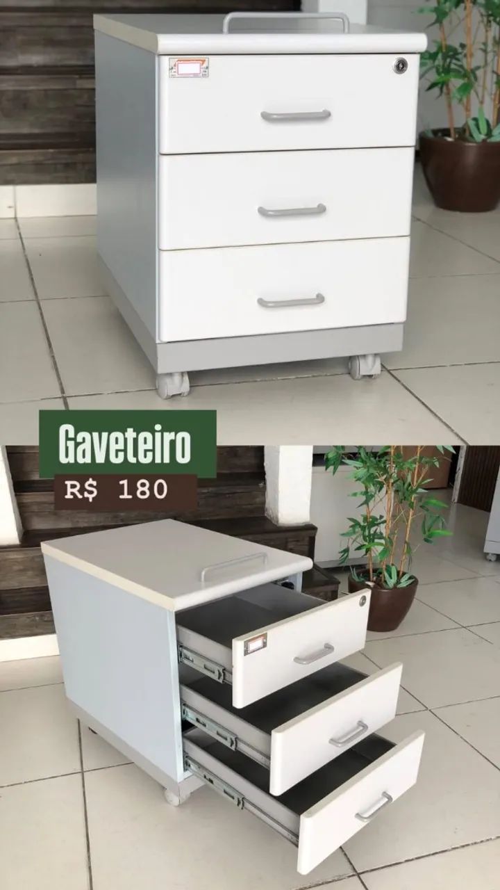 Gaveteiro Cinza