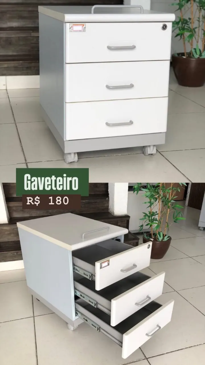 Gaveteiro Cinza