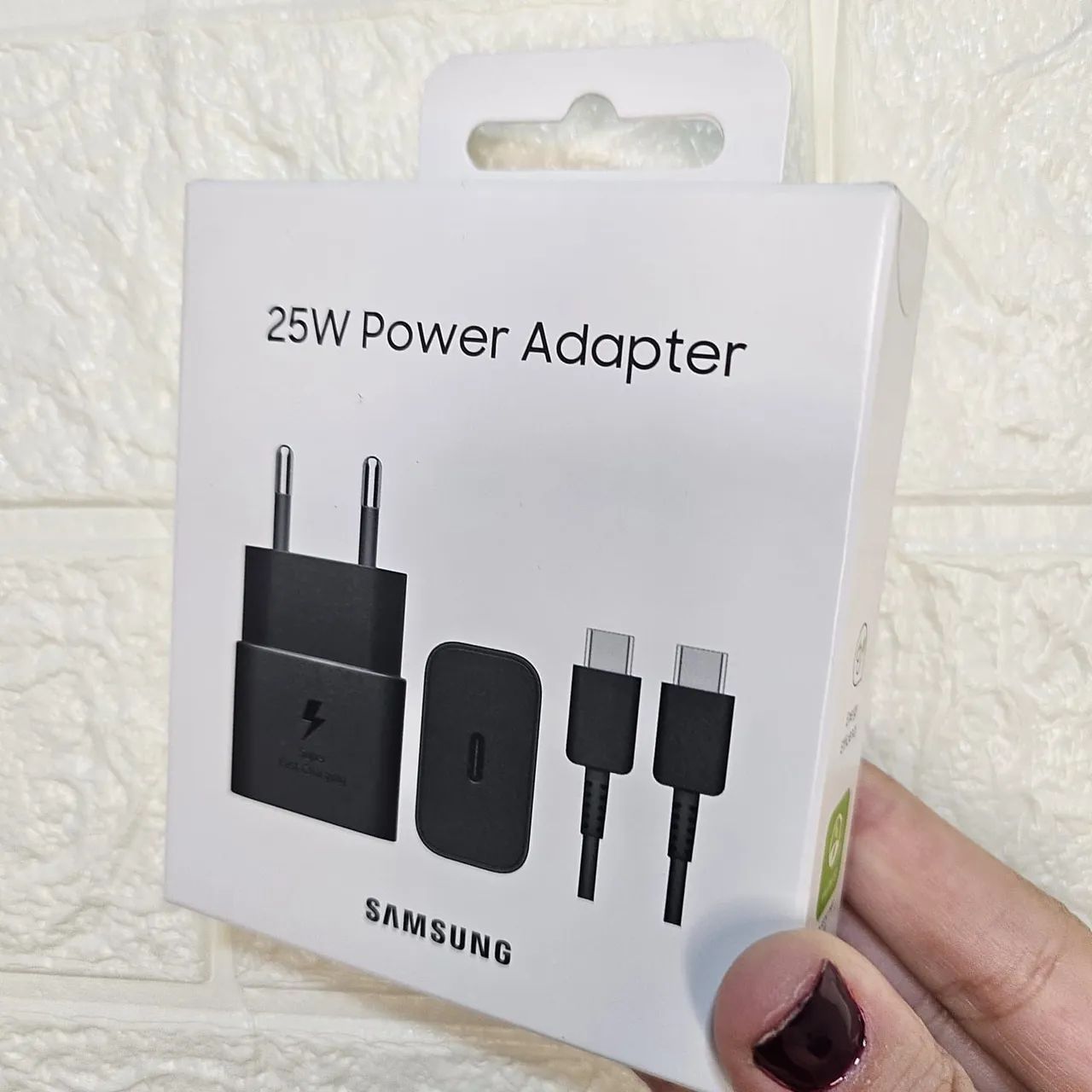 Carregador ORIGINAL Samsung 25W POWER Adapter tipo C com C, LACRADO. 