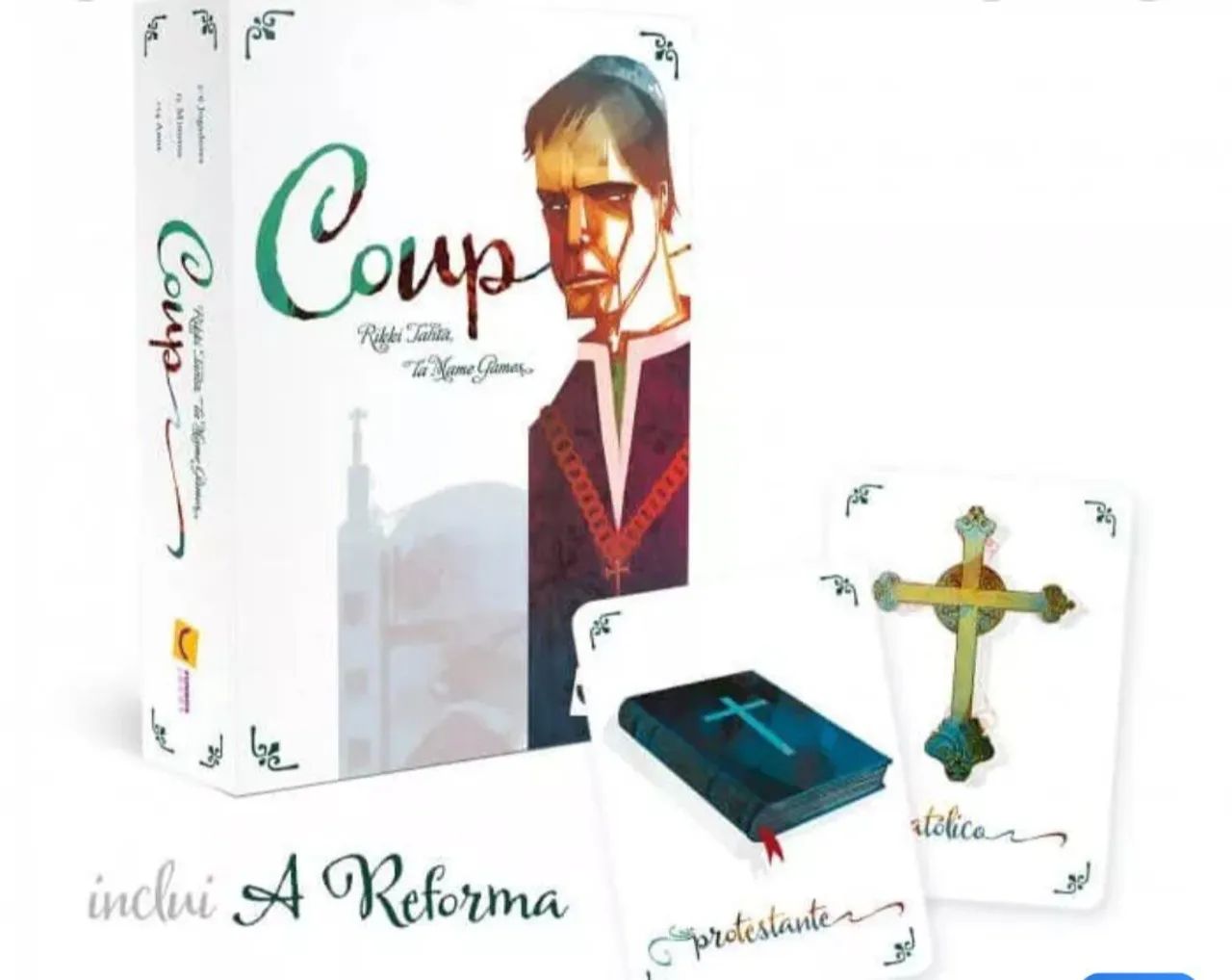 Jogo de Tabuleiro Coup 2 edição + expansão a reforma 
