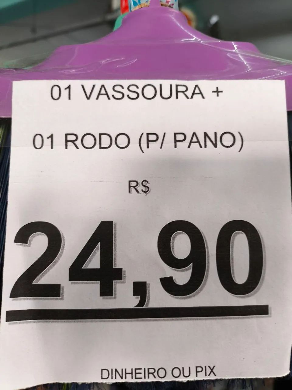 Vassoura + Rodo P/pano R$24,90 Pix  - Foto 2