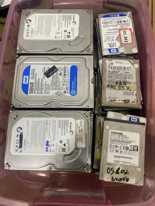 HDS de desktop e de notebook de 500GB