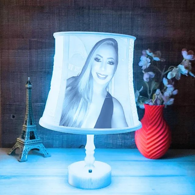 Abajur 3d Personalizado com Suas Fotos, Presente Criativo e Exclusivo e inesquecivel - Foto 3