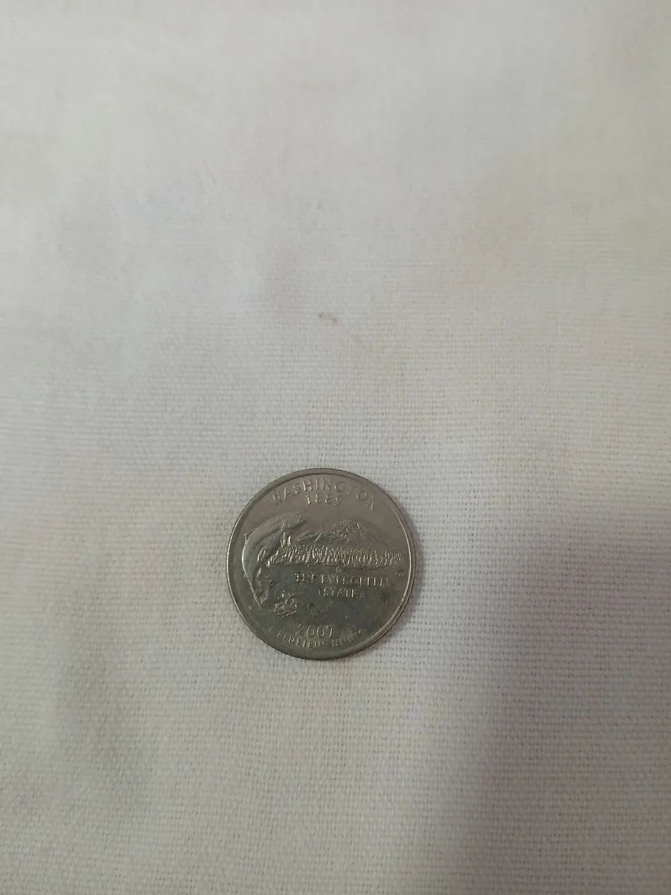 Moeda Americana de 25 Cents - Washington