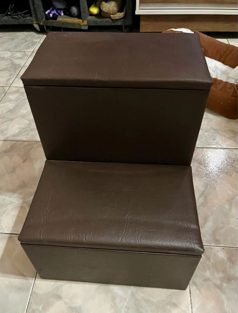 Escada para Pet - 2 Degraus - Marrom - Foto 2