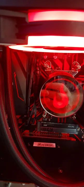 SUPER  PC Gamer novo -  Top de Linha proc ryzen 5600g  com placa de video rx 5700xt - Foto 5