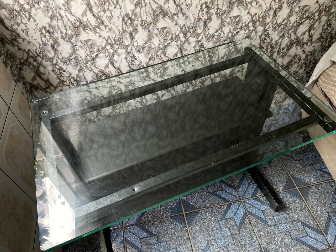 Mesa de vidro temperado (aceito negociações de preço) - Foto 3