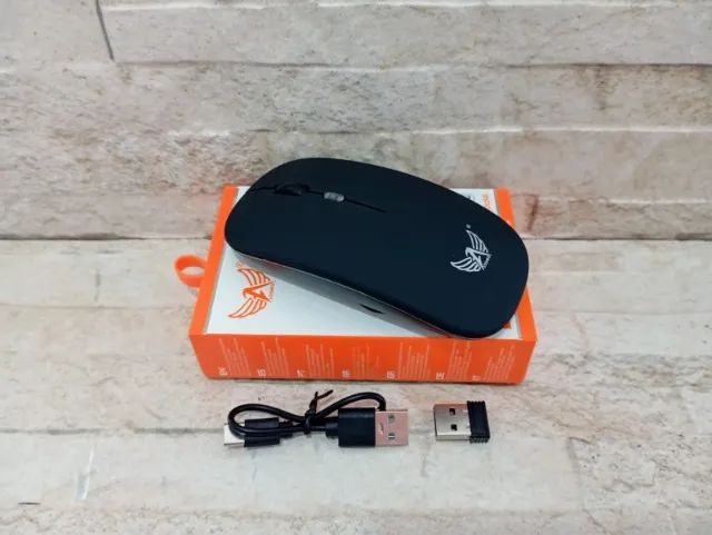 Mouse sem Fio Recarregável Ergonômico com 4 Botões - Foto 2