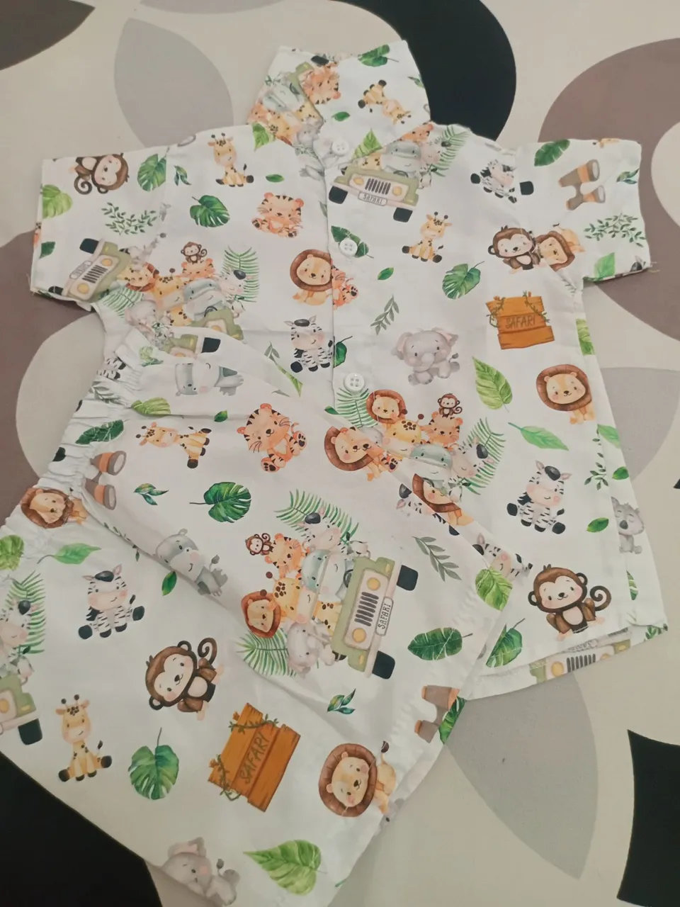 Conjunto de Roupa para Bebê Safari