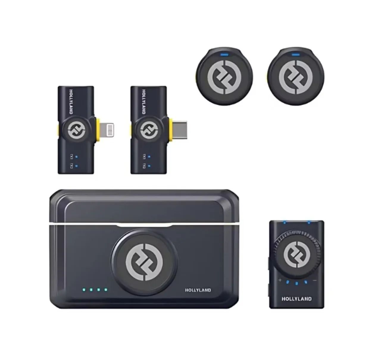 Hollyland Lark M2 Microfone De Lapela Sem Fio<br>Versão Combo - Foto 5