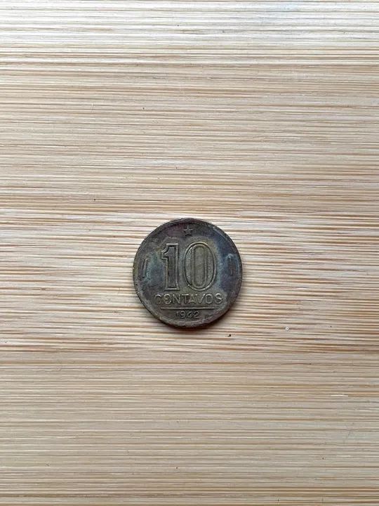 Moedas 10 centavos 1943 níquel rosa - Foto 3