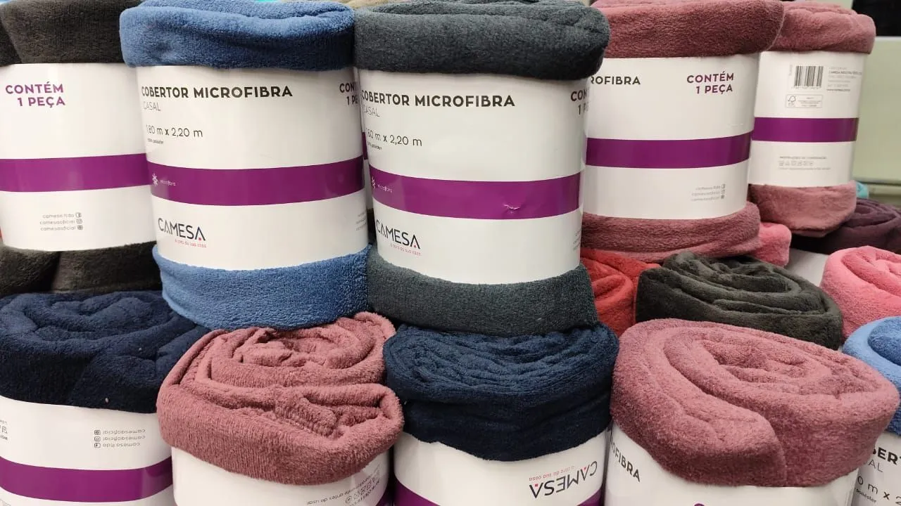 Cobertor Microfibra Casal CAMESA Diversas Cores