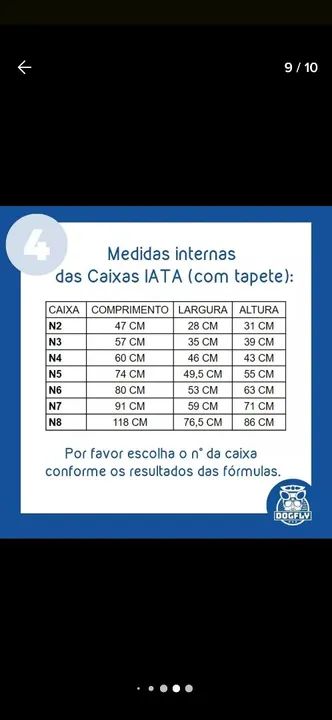 Caixa de Transporte para Cães - Nova - Foto 4