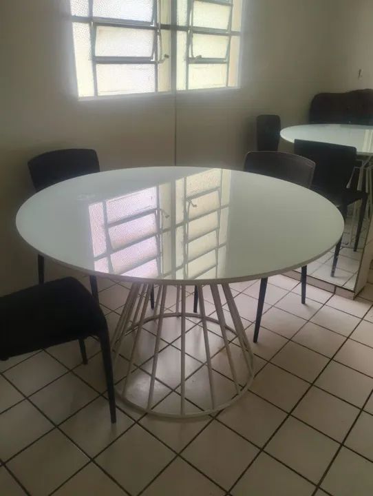 Mesa de vidro redonda  - Foto 4