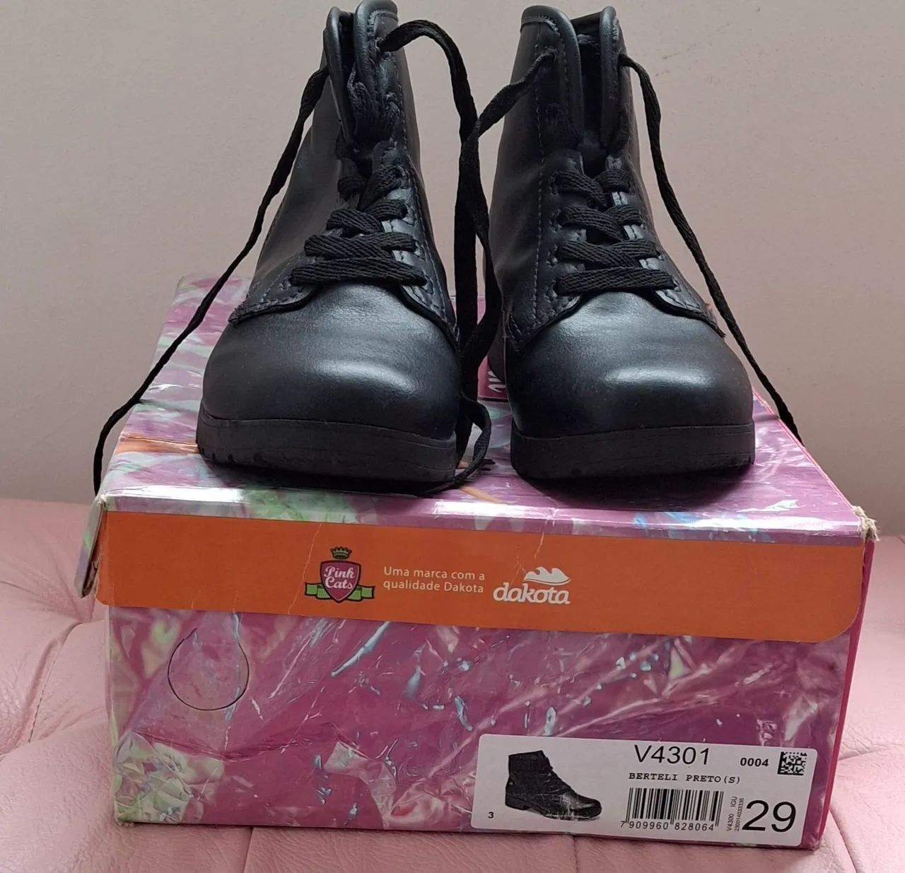 Bota Preta Infantil - Foto 4