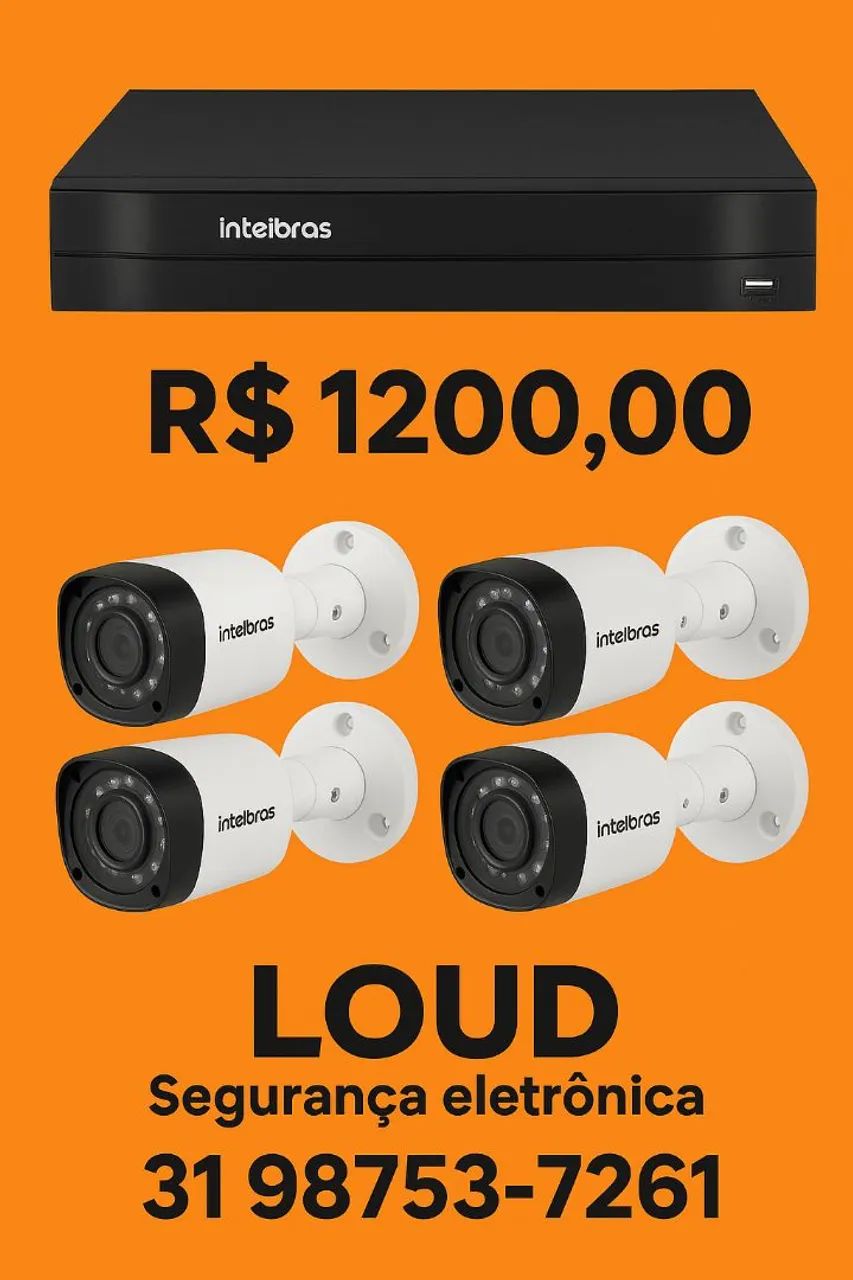 Kit com 04 cameras e 01 DVR Gravador  - Foto 4