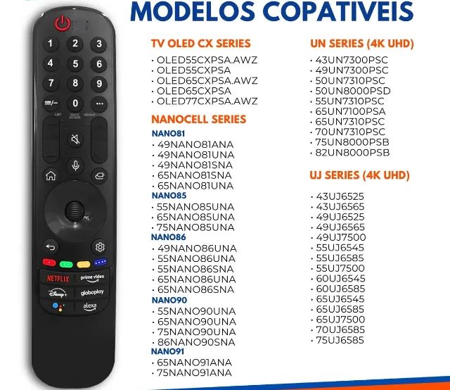 Controle Remoto Magic Com Mause e Comando de Voz - Novo - Foto 3