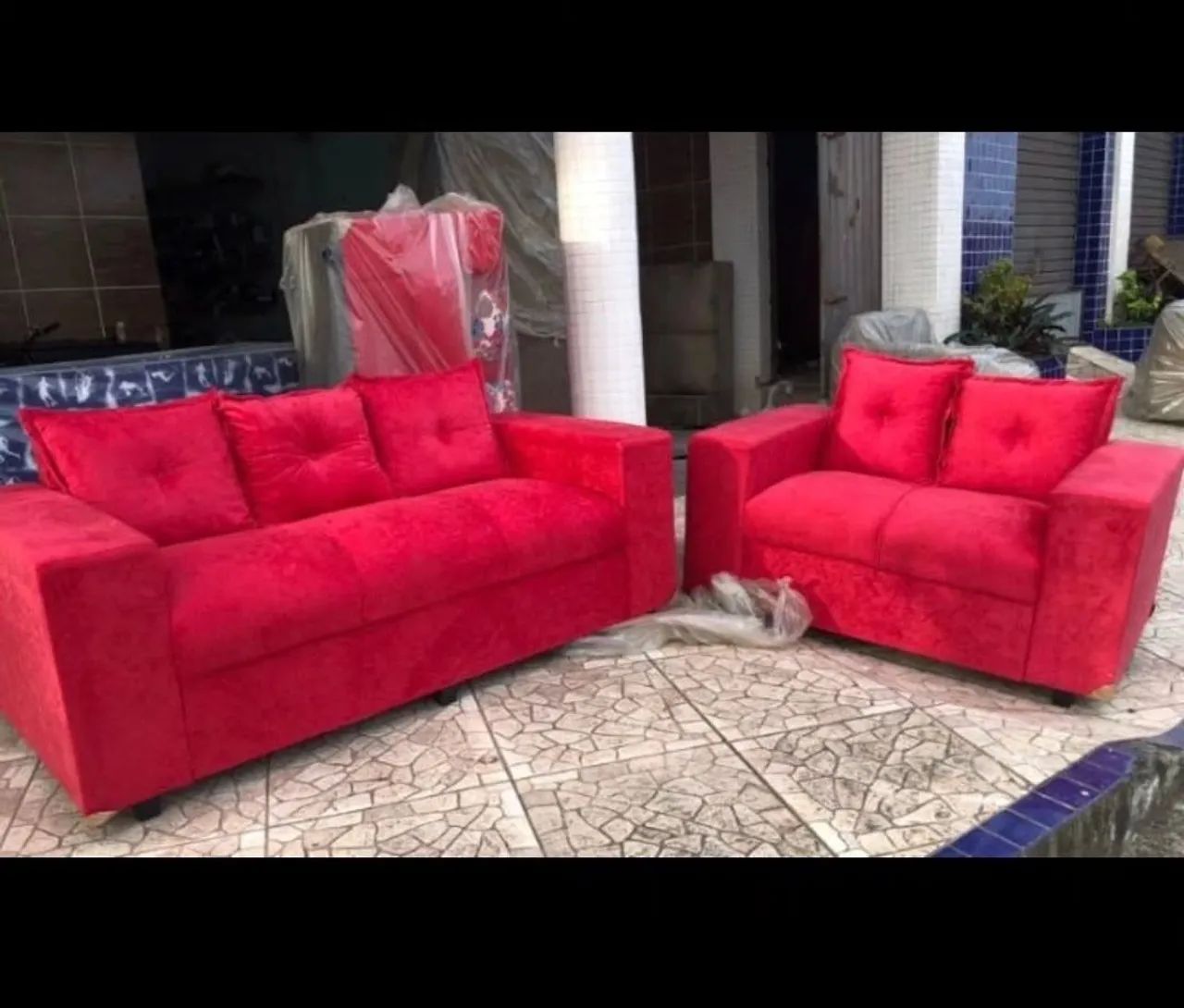 Conjunto de sofá com almofadas  - Foto 3