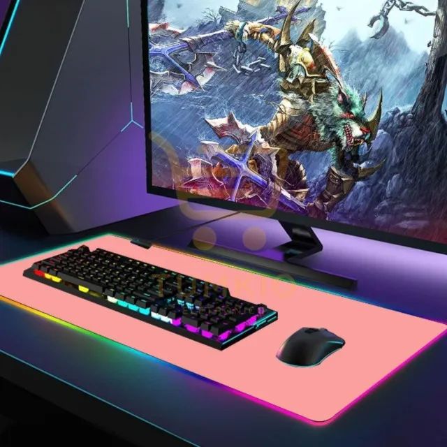Mousepad gamer RGB ROSA 80X30 - Foto 6