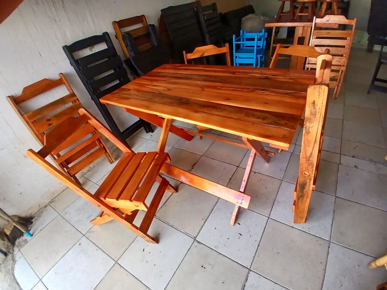Jogo mesa, mesa 1.20 por 70cm - Foto 2