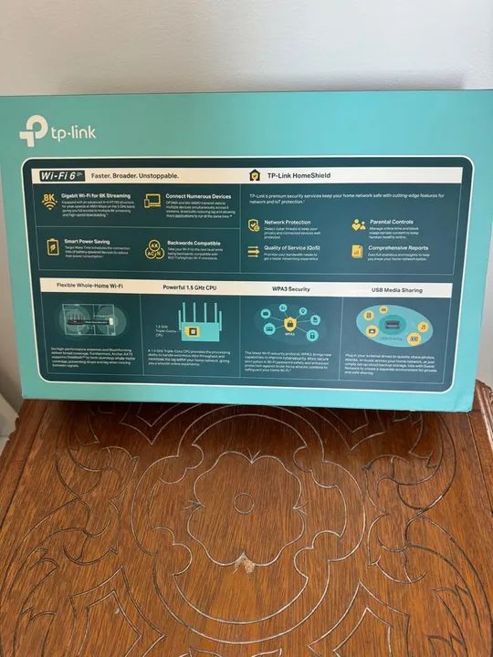 Roteador Wi-Fi 6 Gigabit AX5400 NOVO - Foto 2